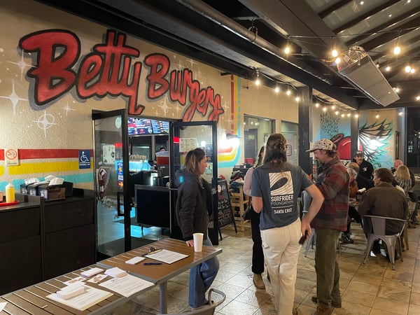 Surfrider Santa Cruz at Betty Burgers